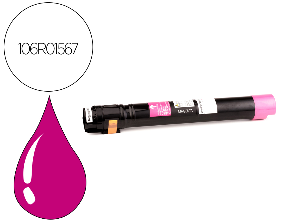 TONER XEROX LASER PHASER 7800 MAGENTA ALTA CAPACIDAD 17200 PAGINAS
