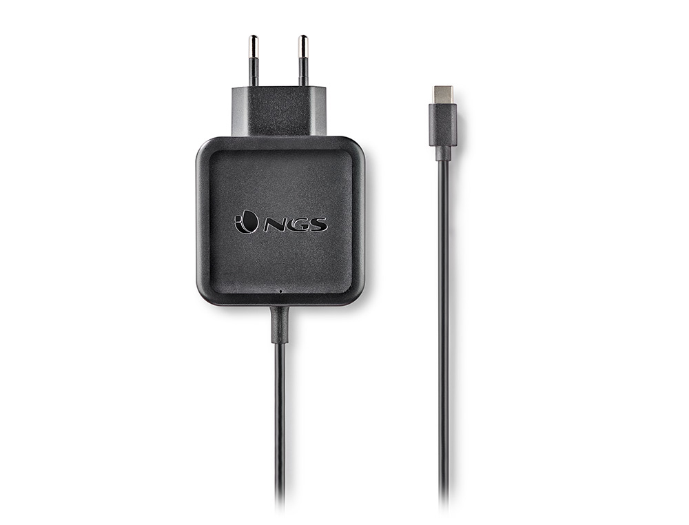 CARGADOR UNIVERSAL NGS DE PARED PARA PORTATIL 45W TIPO C 5V/9V/12V/15V-3A 20V/2,25A