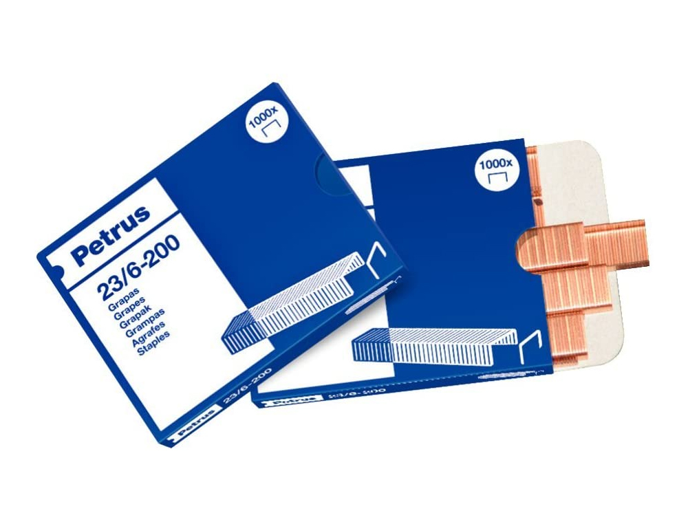 GRAPAS PETRUS Nº 23/6 CAJA DE 1000 UNIDADES