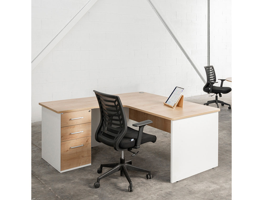 CAJONERA ROCADA CON DOS CAJONES Y UN CARPETERO SERIE STORE 60X50X72 CM ACABADO AW04BLANCO/BLANCO