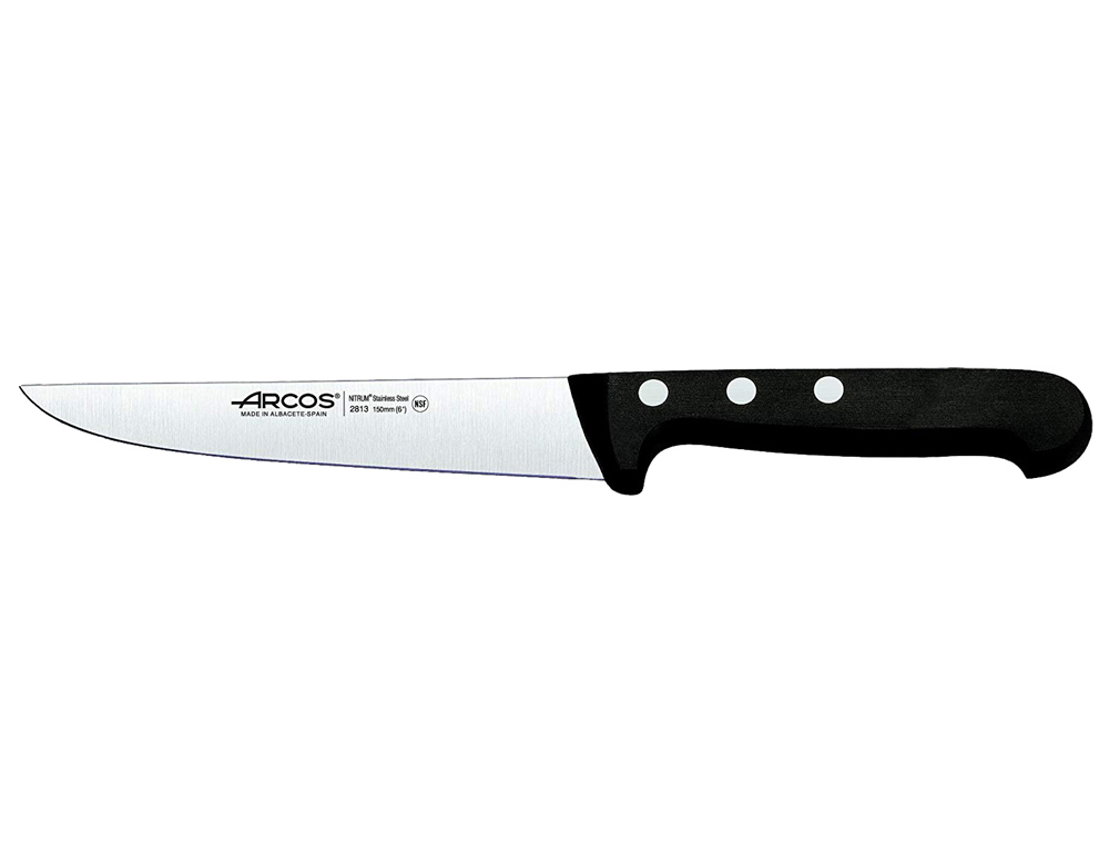 CUCHILLO COCINA ARCOS UNIVERSAL HOJA DE ACERO INOXIDABLE 150 MM