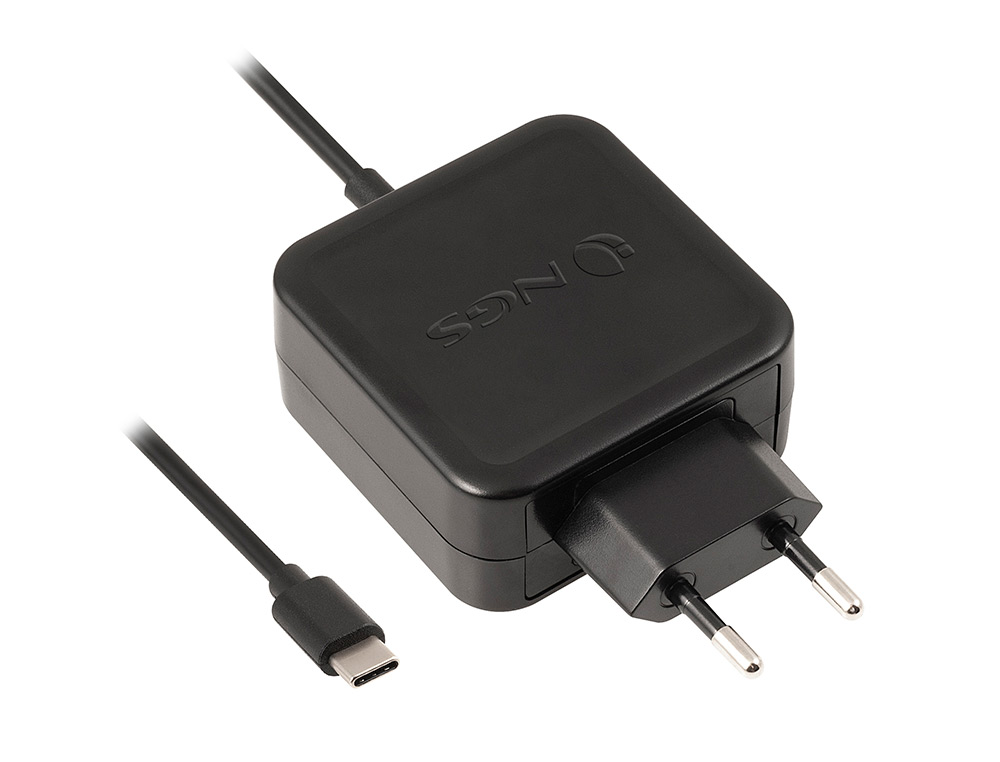 CARGADOR UNIVERSAL NGS DE PARED PARA PORTATIL 45W TIPO C 5V/9V/12V/15V-3A 20V/2,25A