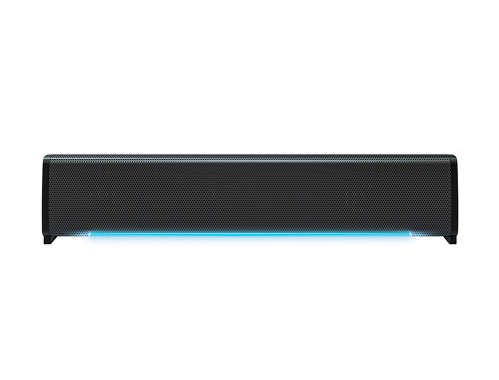 BARRA DE SONIDO Q-CONNECT PARA PC CON ILUMINACIÓN LED COLOR NEGRO