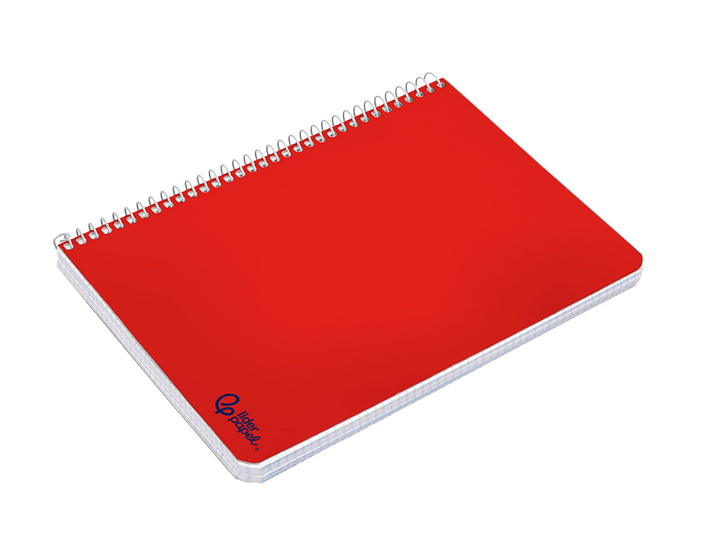 CUADERNO ESPIRAL LIDERPAPEL A5 SMART TAPA BLANDA 80H 75GR RAYADO MONTESSORI 5MM COLORES SURTIDOS