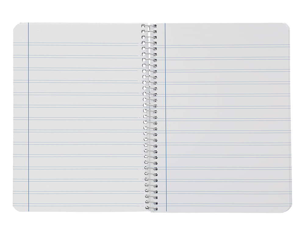 CUADERNO ESPIRAL LIDERPAPEL A5 SMART TAPA BLANDA 80H 75GR RAYADO MONTESSORI 5MM COLORES SURTIDOS