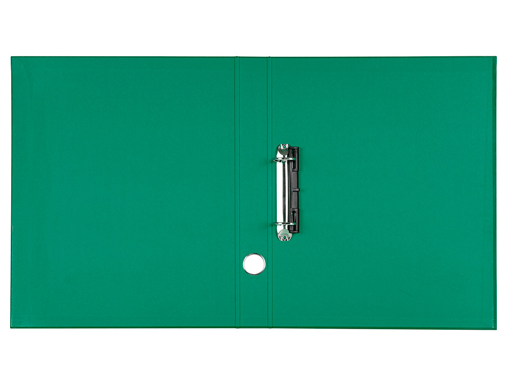 MODULO LIDERPAPEL 4 ARCHIVADORES FOLIO 2 ANILLAS MIXTAS 25MM VERDE