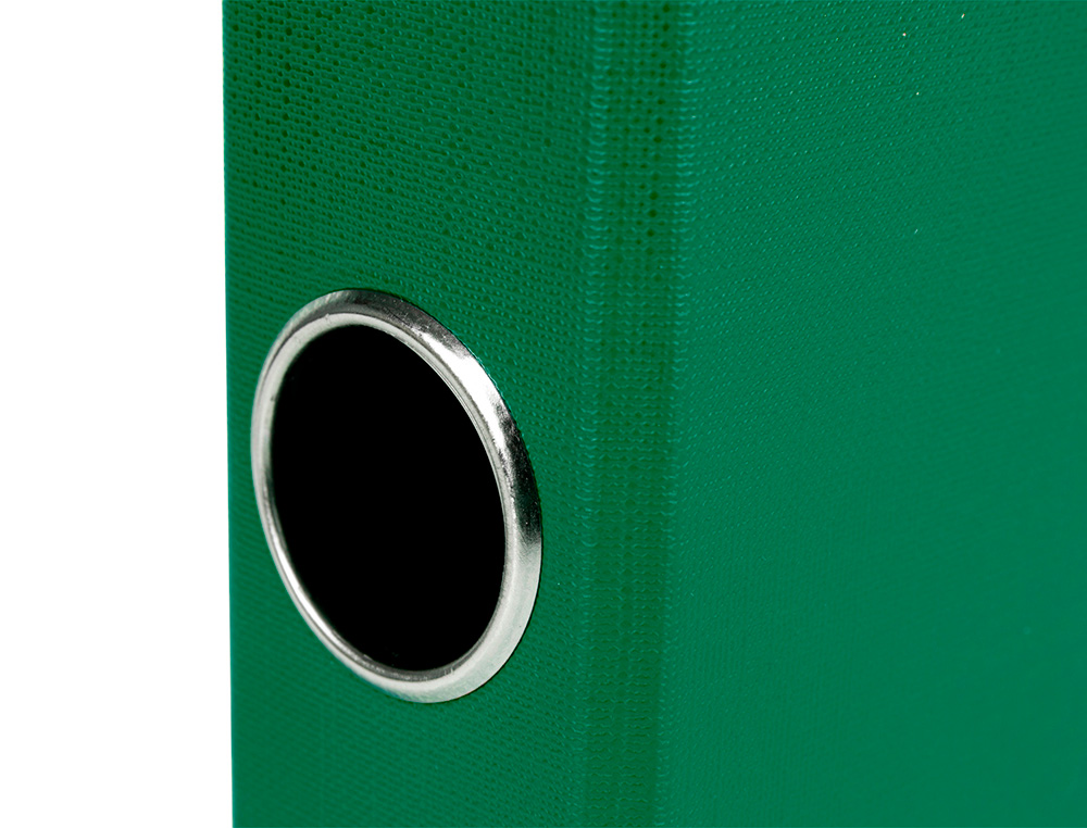 MODULO LIDERPAPEL 4 ARCHIVADORES FOLIO 2 ANILLAS MIXTAS 25MM VERDE