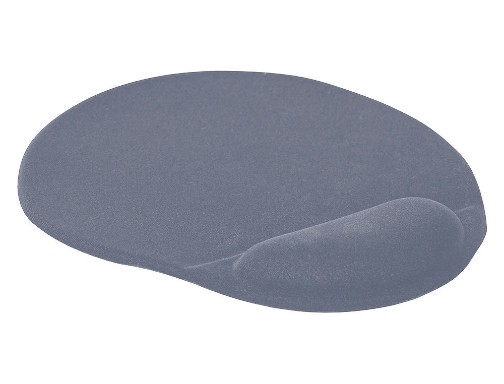 ALFOMBRILLA PARA RATON Q-CONNECT CON REPOSAMUECAS ERGONOMICA DE GEL GRIS OSCURO 262X225X25 MM