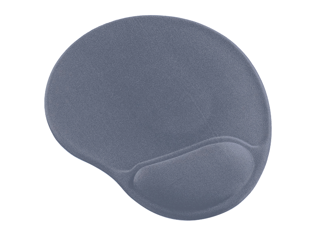 ALFOMBRILLA PARA RATON Q-CONNECT CON REPOSAMUECAS ERGONOMICA DE GEL GRIS OSCURO 262X225X25 MM