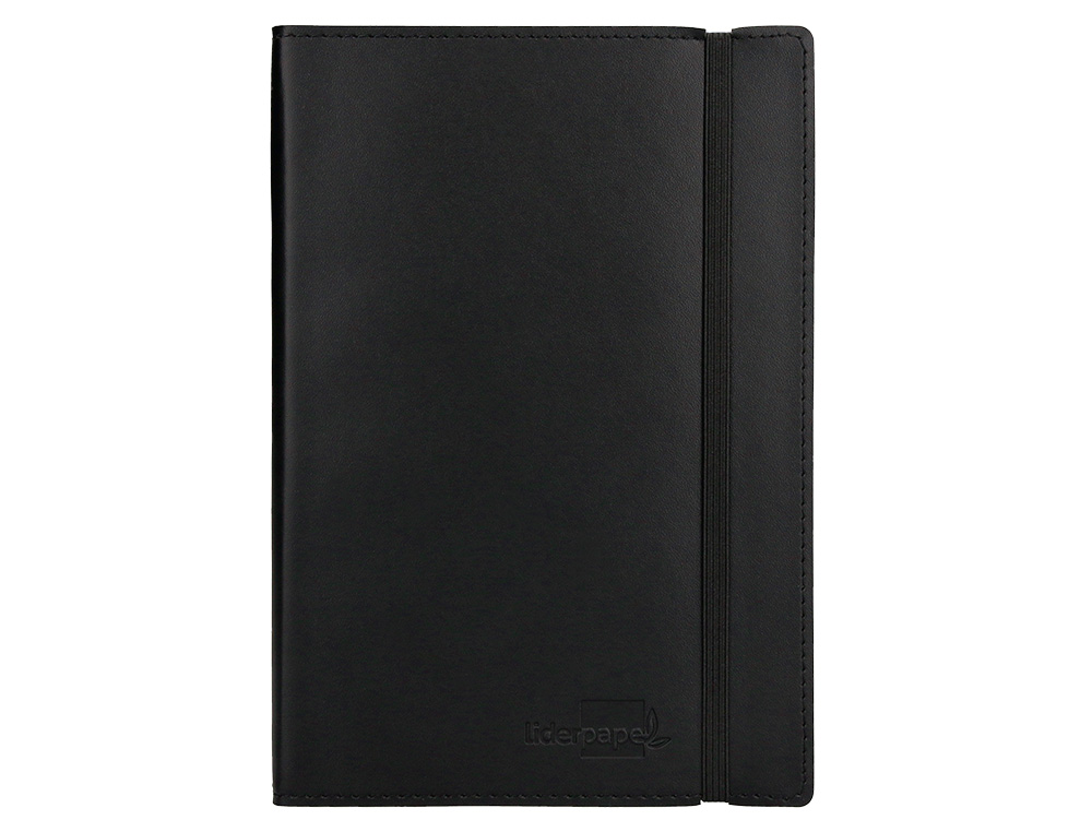 LIBRETA INDICE LIDERPAPEL SIMILPIEL A5 120 HOJAS 70G/M2 COLOR NEGRO