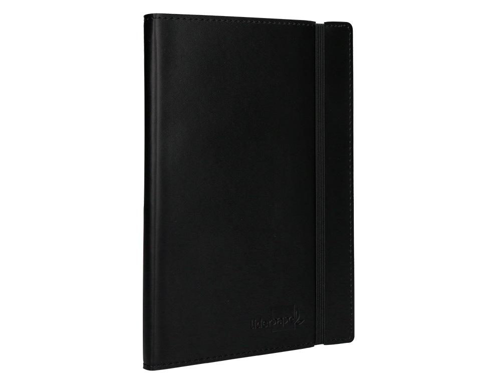 LIBRETA INDICE LIDERPAPEL SIMILPIEL A5 120 HOJAS 70G/M2 COLOR NEGRO