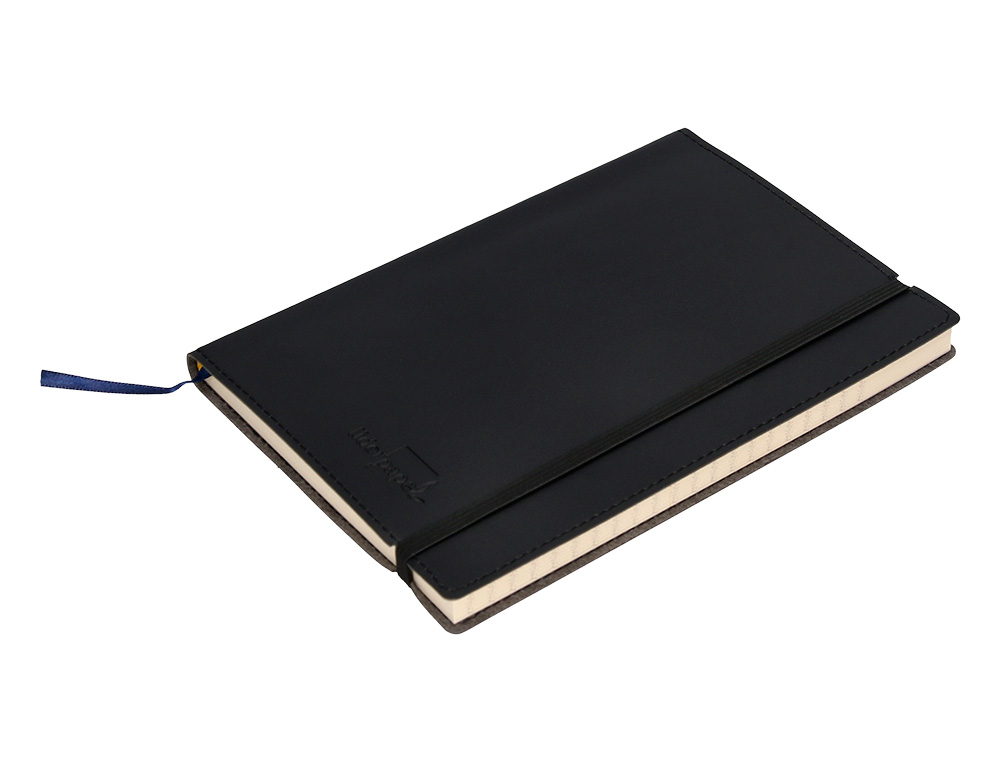 LIBRETA INDICE LIDERPAPEL SIMILPIEL A5 120 HOJAS 70G/M2 COLOR NEGRO