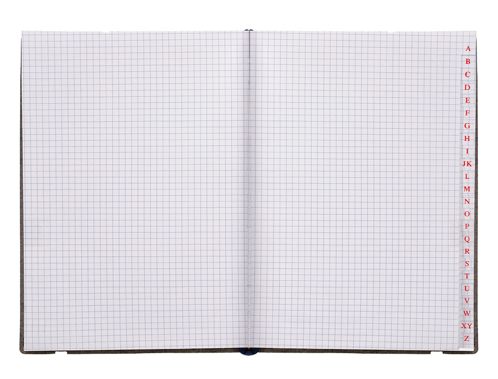 LIBRETA INDICE LIDERPAPEL SIMILPIEL A5 120 HOJAS 70G/M2 COLOR NEGRO