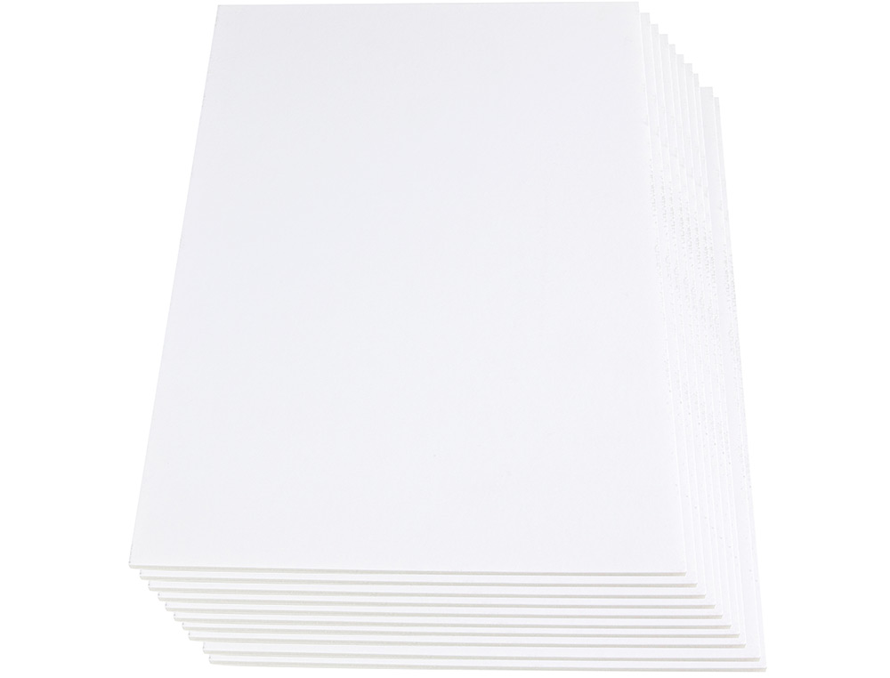 CARTON PLUMA LIDERPAPEL BLANCO ADHESIVO 1 CARA 70X100 CM ESPESOR 3 MM
