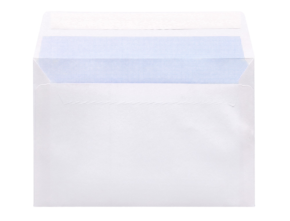 SOBRE LIDERPAPEL N 9 BLANCO COMERCIAL NORMALIZADO 120X176 MM TIRA DE SILICONA PAQUETE DE 25 UNIDADES