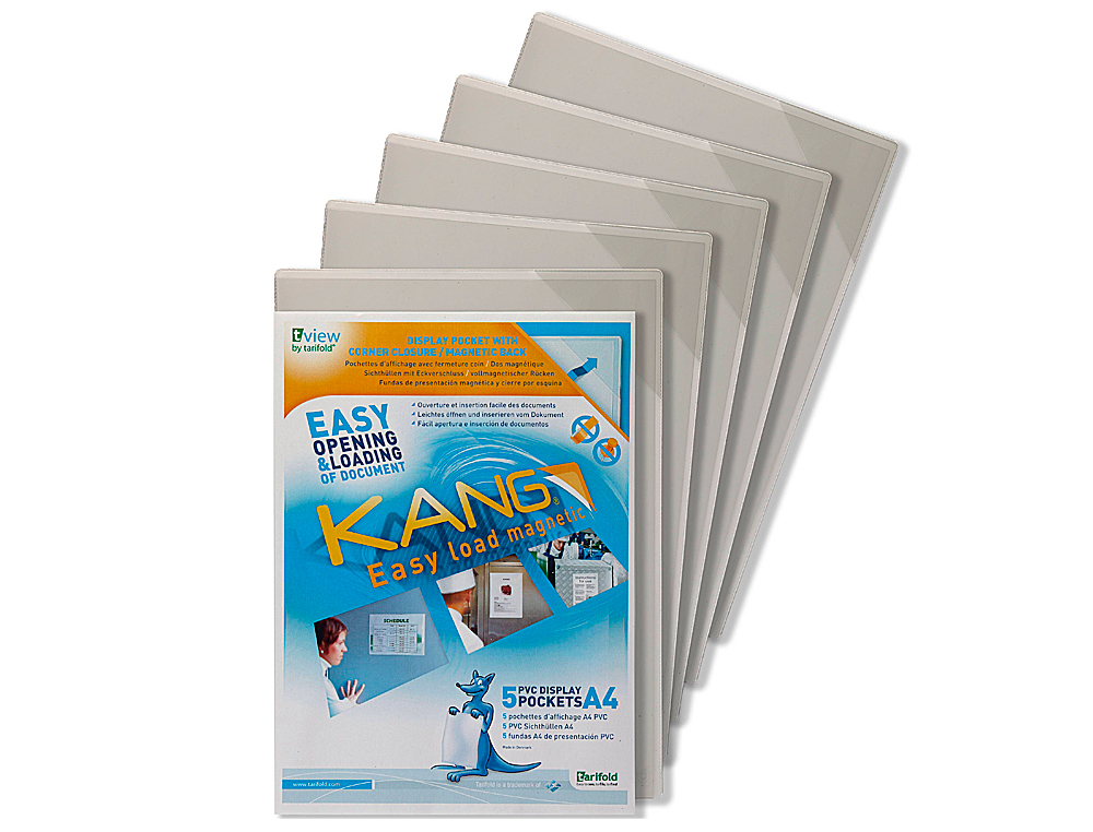 FUNDA DE PRESENTACION DJOIS MAGNETICA RIGIDA Y ANTI REFLEJO DIN A4 PACK DE 5 UNIDADES